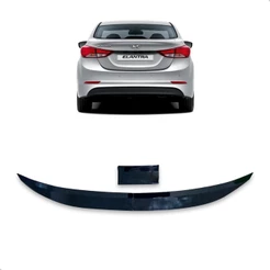 Aerofólio Para Elantra 2011 2012 2013 2014 2015 A 2016 Black Piano Autocolante