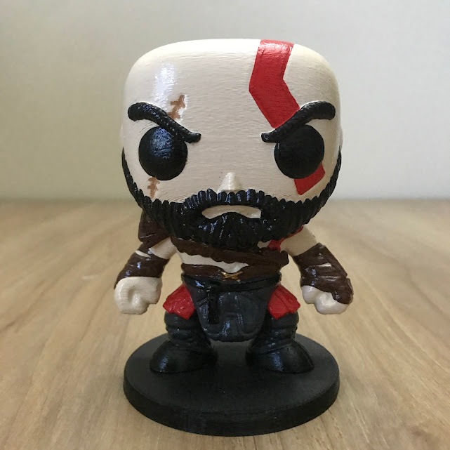 Boneco Colecionavel KRATOS DEUS DA GUERRA GOD OF WAR Figura Decorativa Action Figure Impressao 3d