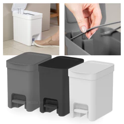 Lixeira de Pedal Trium 6 Litros Para Cozinha Pia e Banheiro Escritório Ou Martiplast Cesto de Lixo