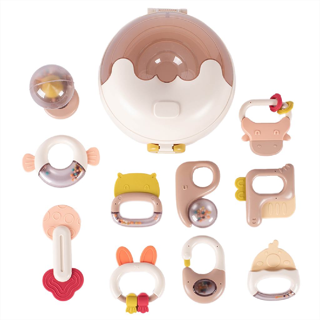 Organizador Mordedor Alivio Dentição Higiênico Flexível Silicone Massageadores Sensorial Completo