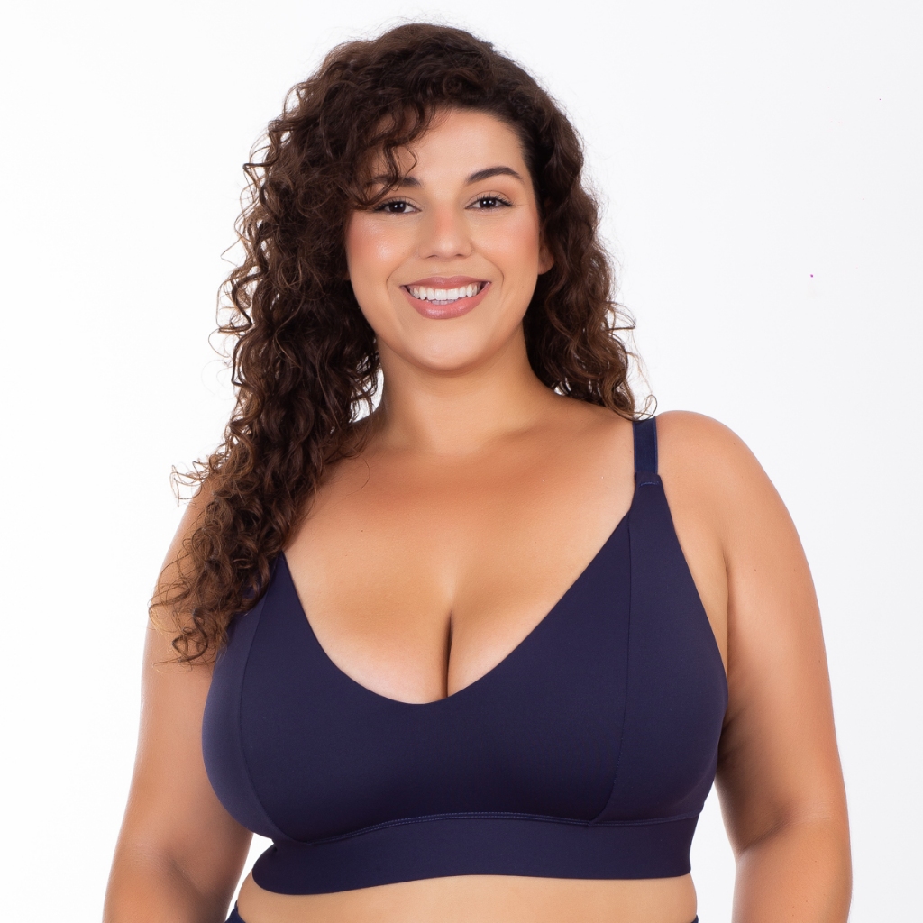 Kit 3 Sutiã Plus Size Reforçado Lingerie Feminino Sem Bojo Grande Microfibra Poliamidas em Oferta na Shopee