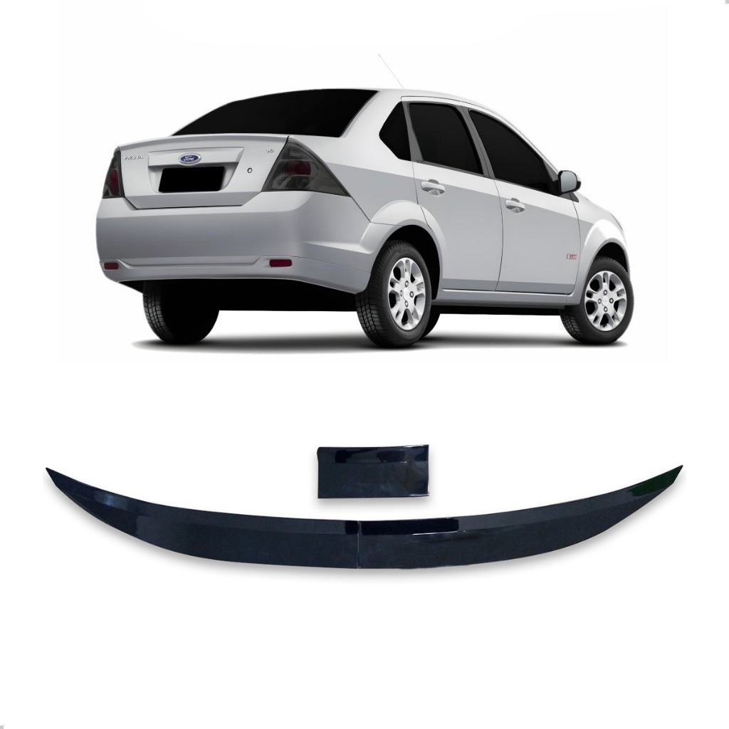 Aerofólio Para Ford Fiesta Sedan 2002 2003 2004 2005 2006 2007 2008 2009 2010 2011 2012 2013 A 2014 Black Piano