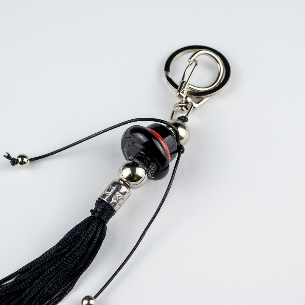 Chaveiro Orixá Exu Cartola 16 cm em Murano