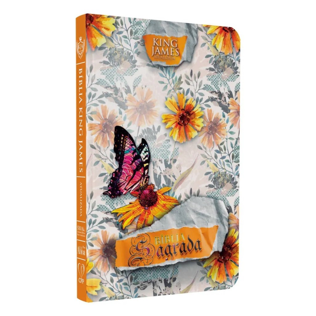 Biblia Sagrada Slim - BKJA -  Capa Dura - Floral Abstrato em Oferta na Shopee