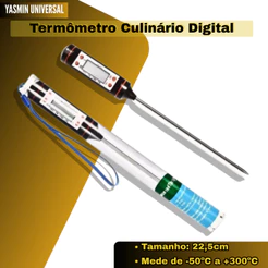 Termômetro Culinário Cozinha Digital Espeto Tp101 p/ Cozinha