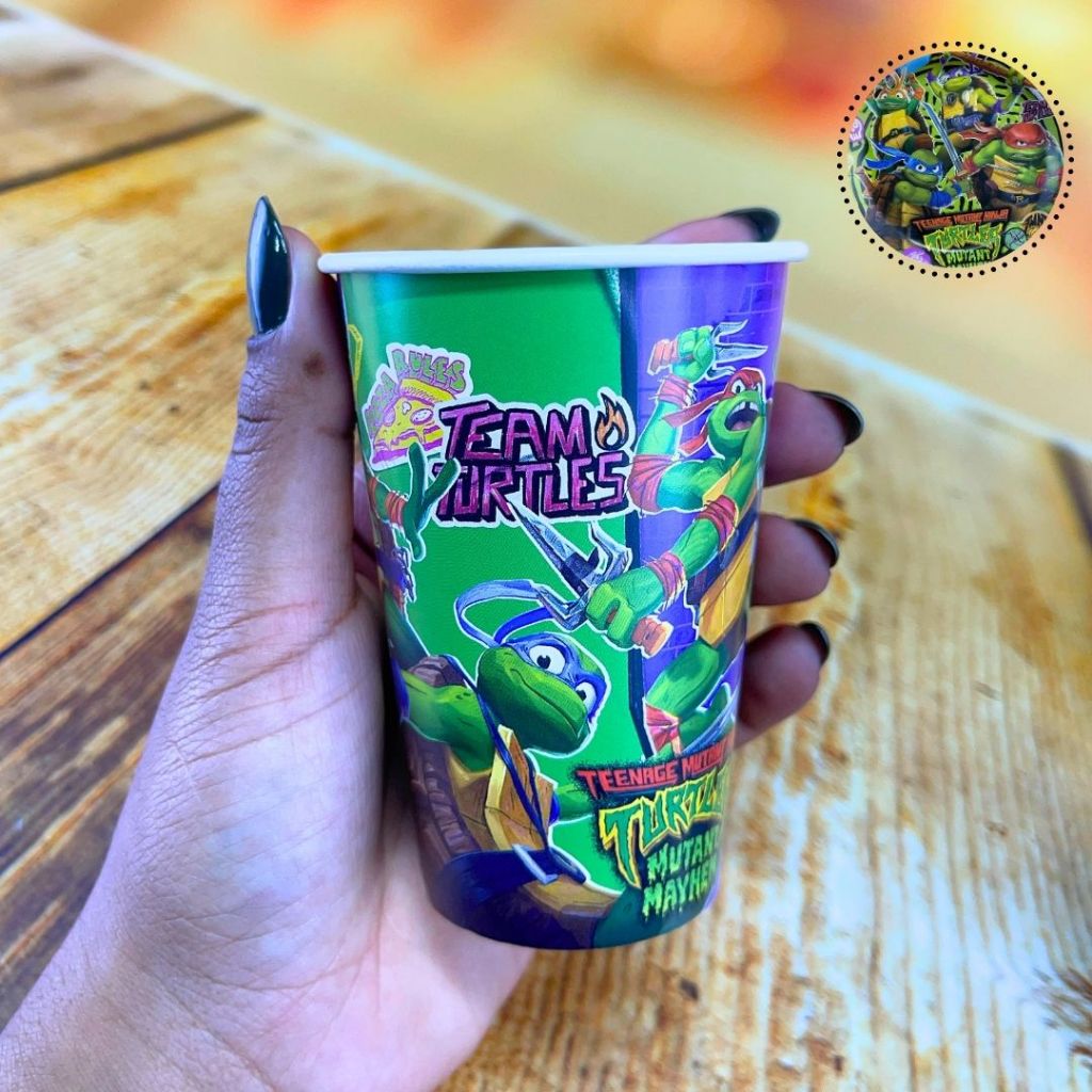 8~32 COPO PAPEL FESTA TARTARUGA NINJA 180ML REGINA em Oferta na Shopee