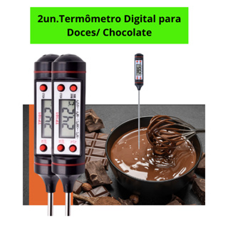 Termômetro Digital Culinária Óleo, Doce, Água e Carne com Sonda Precisa e Tela LCD Leituras Rápida em Oferta na Shopee