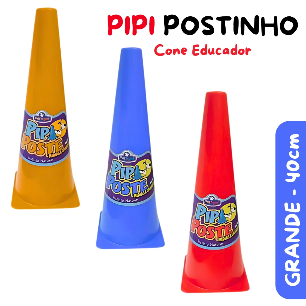 Pipi Poste Cone Educador Sanitário Xixi Tamanho Grande para Cachorros e Cães