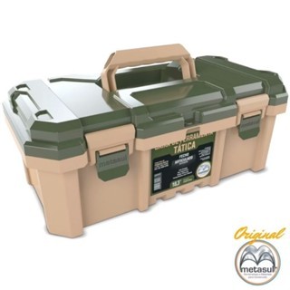 Caixa P/ Ferramentas Grande Reforçada Com Fecho Metal Maleta Ferramenta Pesca Praticidade
