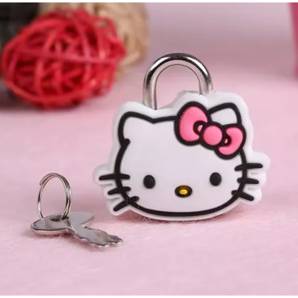 Mini Cadeado Hello Kitty - Arco Iris