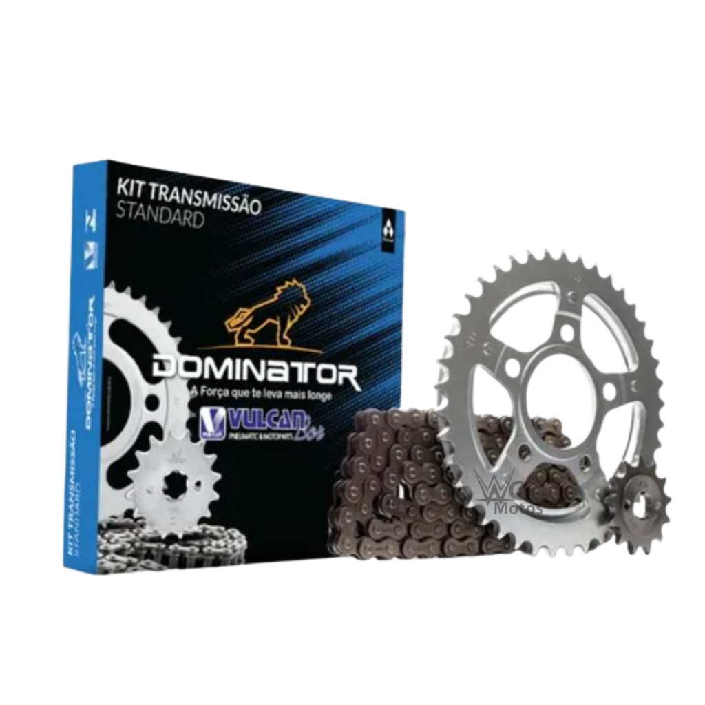 Kit Relação Transmissão Coroa/Corrente/Pinhão Honda CG 150 TITAN/MIX/FAN (43T+16T-428H+118L)