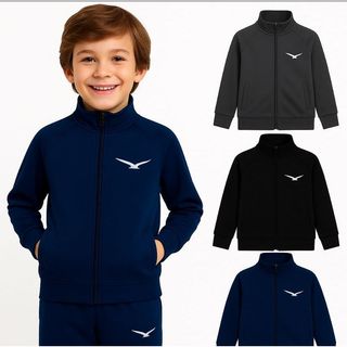 Jaqueta Chimpa Infantil Maculina Com Bolsos Ziper Blusa Infantil Escolar Blusa Para Escola