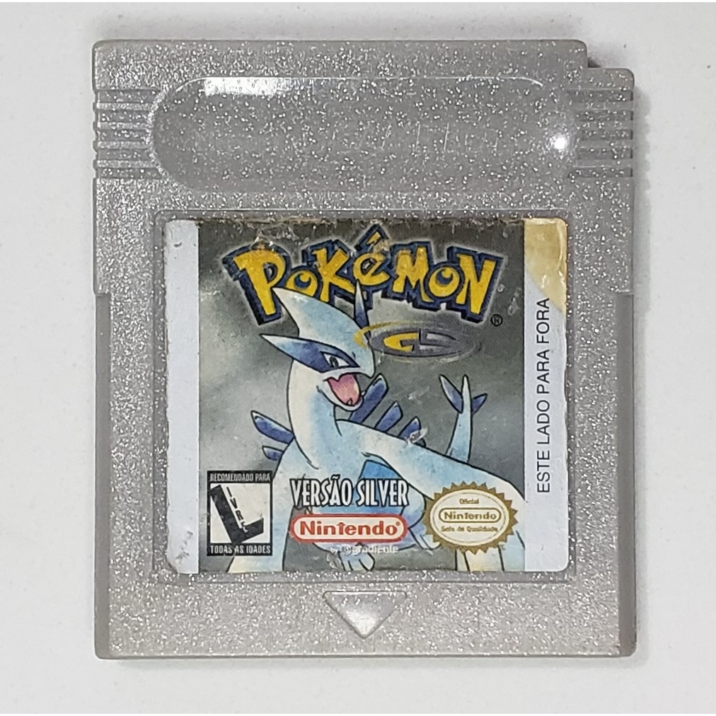 Cartucho Original Jogo Pokémon Silver Gradiente Game Boy Color