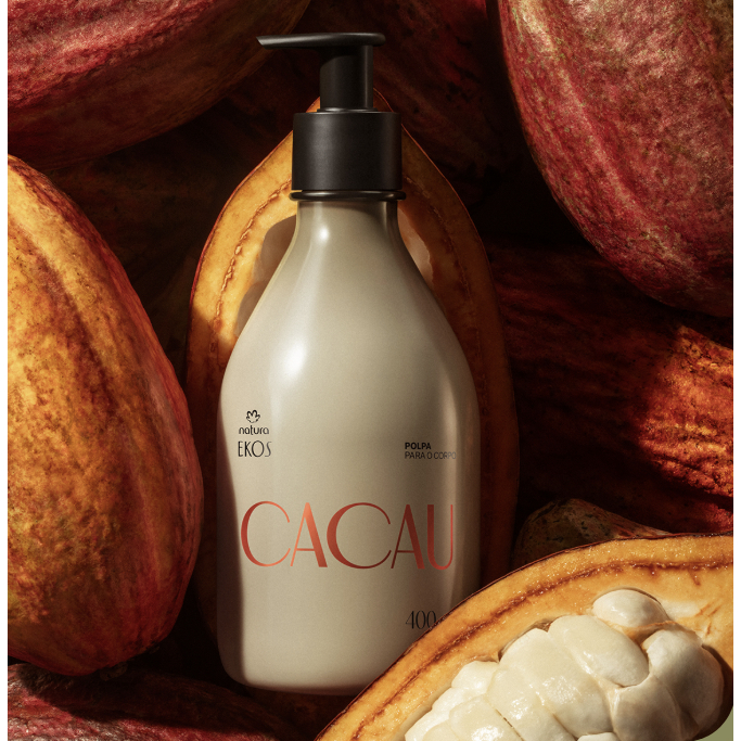 Kit Polpa Desodorante Hidratante para o Corpo Ekos Cacau com Refil, Natura