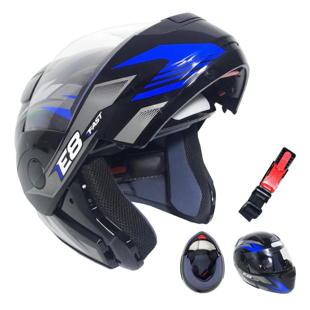 Capacete Ebf Escamoteável Masculino Feminino Estilo Robocop Tamanho Do Capacete 58