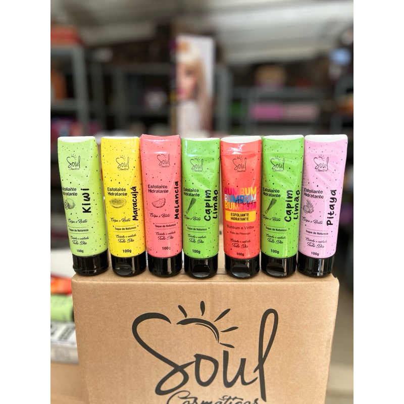 kit 24 esfoliante hidratante + binde soul cosméticos babasoul