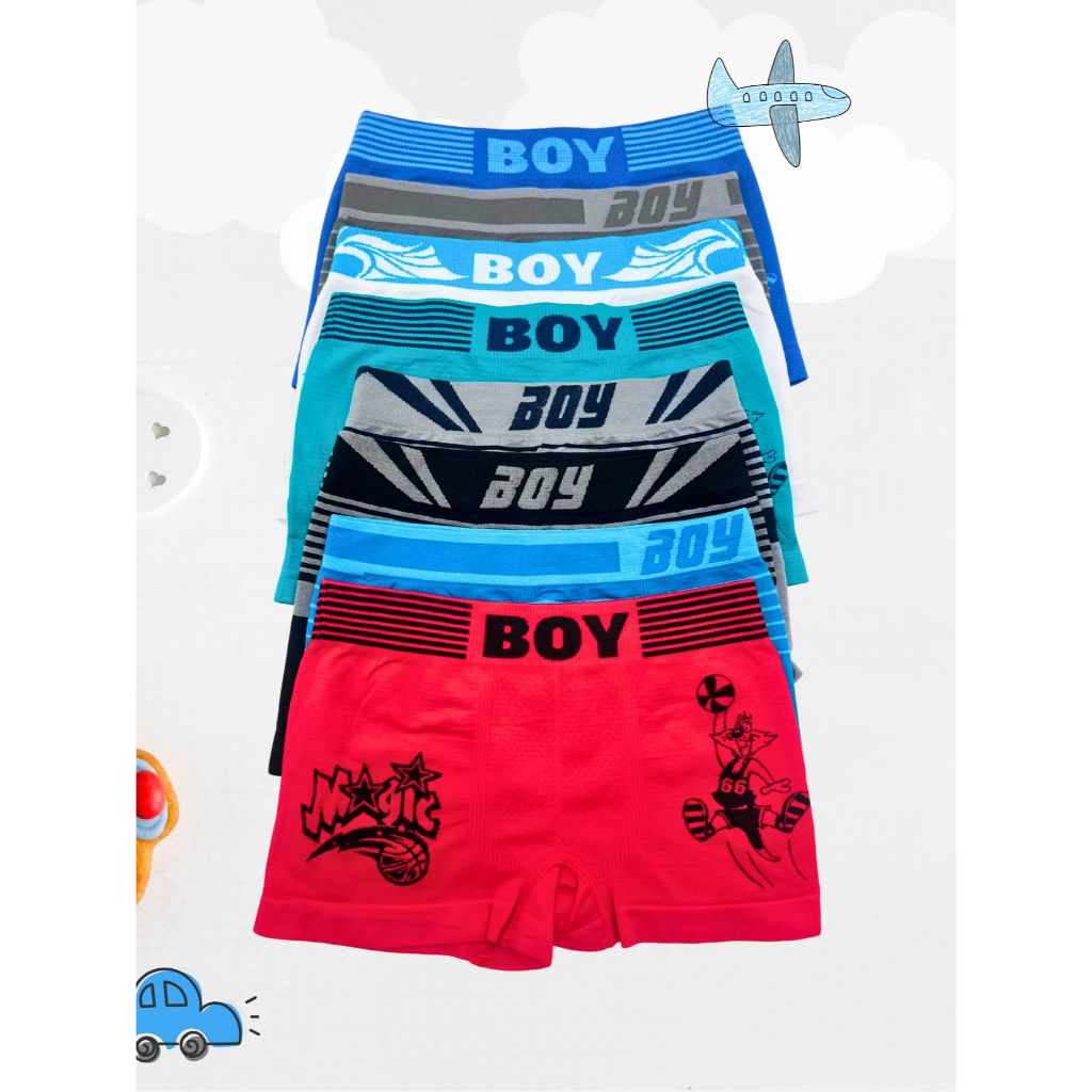 Kit 10 Cuecas Boxer Infantil Masculina box Boy Confortável Original em Oferta na Shopee