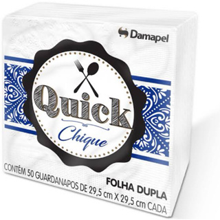500 UND Guardanapo de Papel Grande 29,5x29,5 Luxo - Quick em Oferta na Shopee