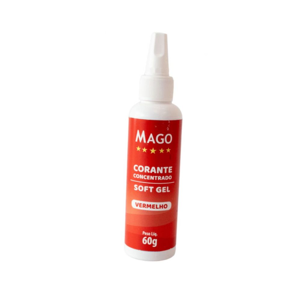 Corante Vermelho 60g SoftGel Mago Para Receitas em Oferta na Shopee