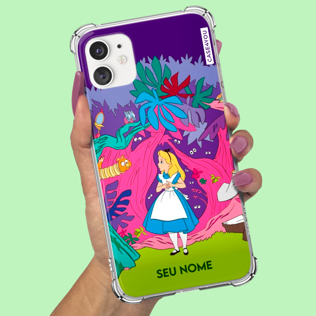 Capa Capinha para Motorola Moto Edge 20 30 40 50 60 Lite Pro Neo Ultra Fusion Anti-impacto Personalizada Alice Neon