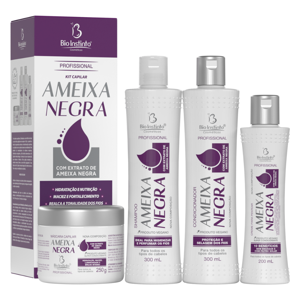 Kit Capilar Profissional Bio Instinto Ameixa Negra Com Extrato de Ameixa Negra