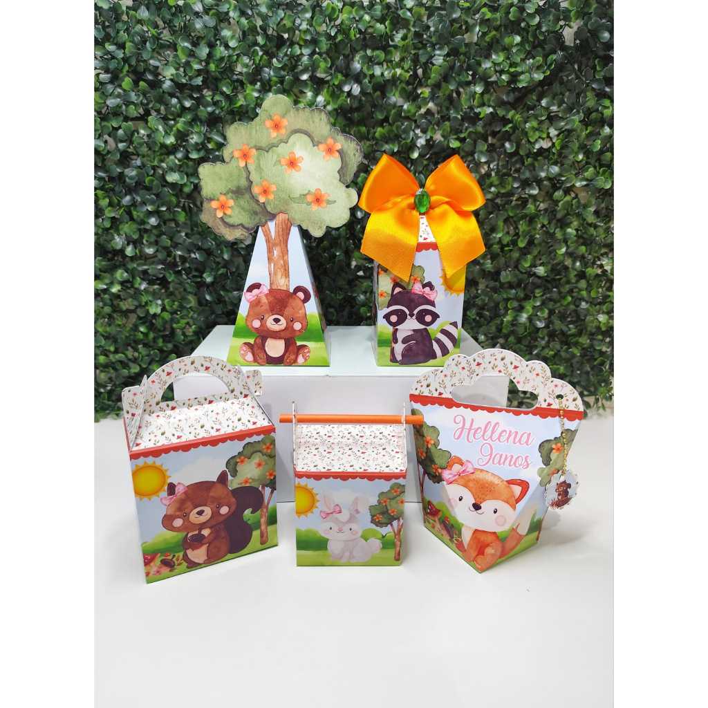 kit Festa BOSQUE ENCANTADO MENINA Personalizados / Lembrancinhas / Festa infantil / Aniversário