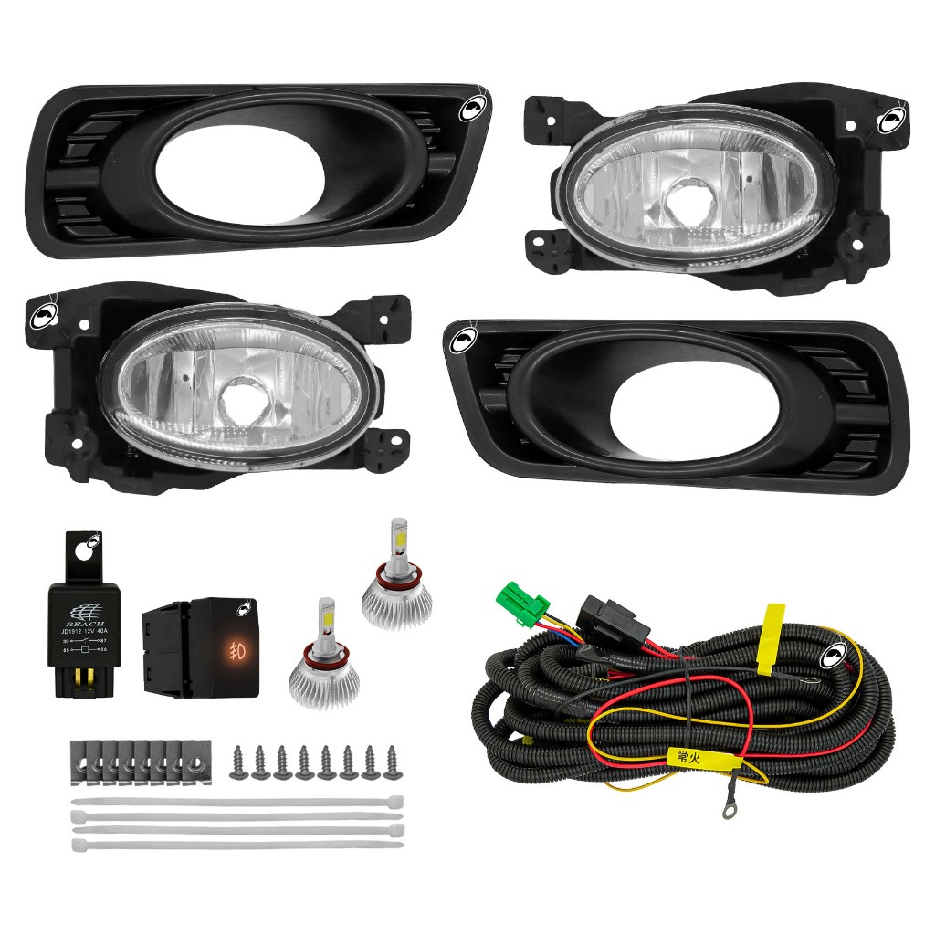 Kit Farol de Milha Neblina City 2012 2013 2014 2015 + Kit Xenon 6000K / 8000K ou Kit Lâmpada Super LED 6000K