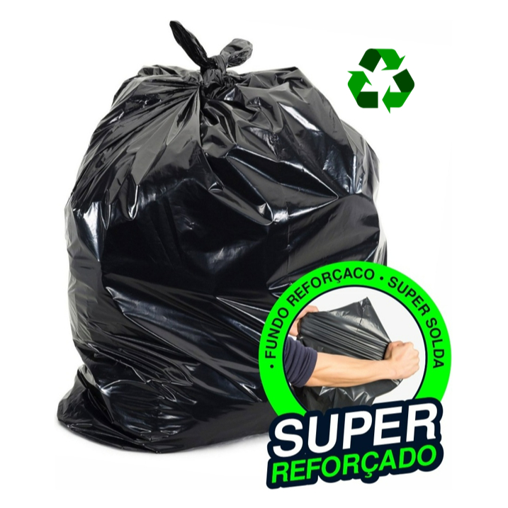 Saco de lixo 60 Litros Preto Saco Para Lixo Resistente Reforçado PROMOÇÃO em Oferta na Shopee