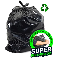 Kit 50 Saco de lixo 60 Litros Reforçado pacote com 50 unidades PROMOÇÃO