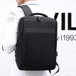 Mochila Masculino impermeável para notebook Casual USB