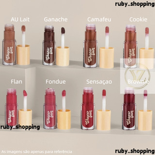 FENZZA LIP TINT CHOCO FUN GLOSS LABIAL GANACHE AU LAIT FLAN FONDUE