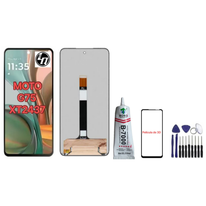 Tela Touch Display Lcd Moto G75 XT2437 Sem Aro A Pronto Entrega