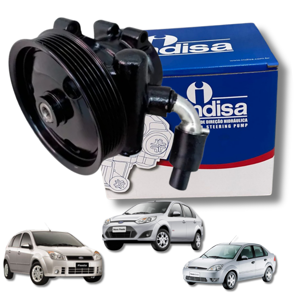 Bomba De Direção Hidráulica C/Polia Ford Ecosport 1.6 8v, Ford Fiesta Hatch Sedan 1.6 8v, Ford Escosport 1.6 8v Zetec Ro em Oferta na Shopee