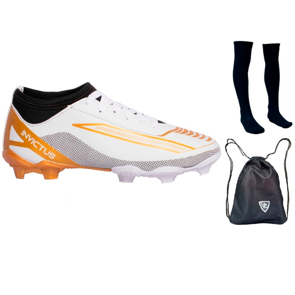 Chuteira Campo Invictus Gramado Trava Novo Original Uzze Meião Mochila