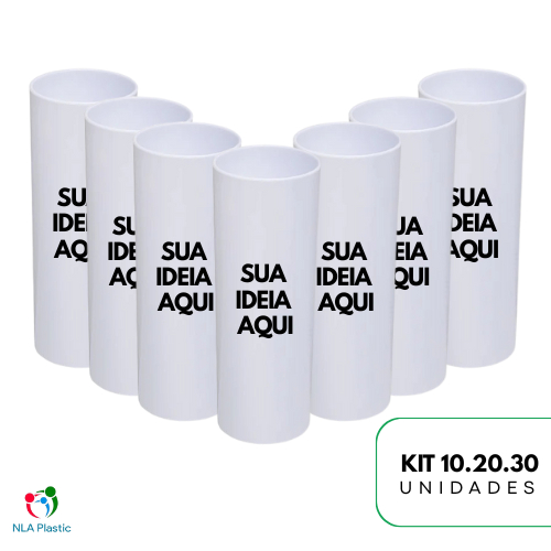 Kit Copos Long Drink 350ml Personalizados com Sua Arte