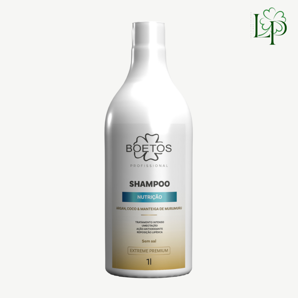 Shampoo Nutrição Argan, Coco e Manteiga de Murumuru Boetos 1L em Oferta na Shopee