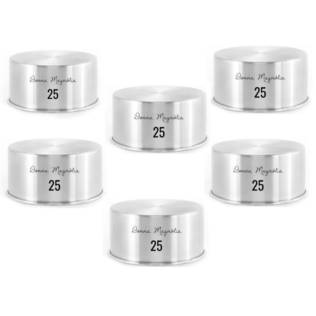 Forma Assadeira Bolo REDONDA ALTA  25 X 10 cm  Alumínio Escolha a Quantidade RED25 em Oferta na Shopee