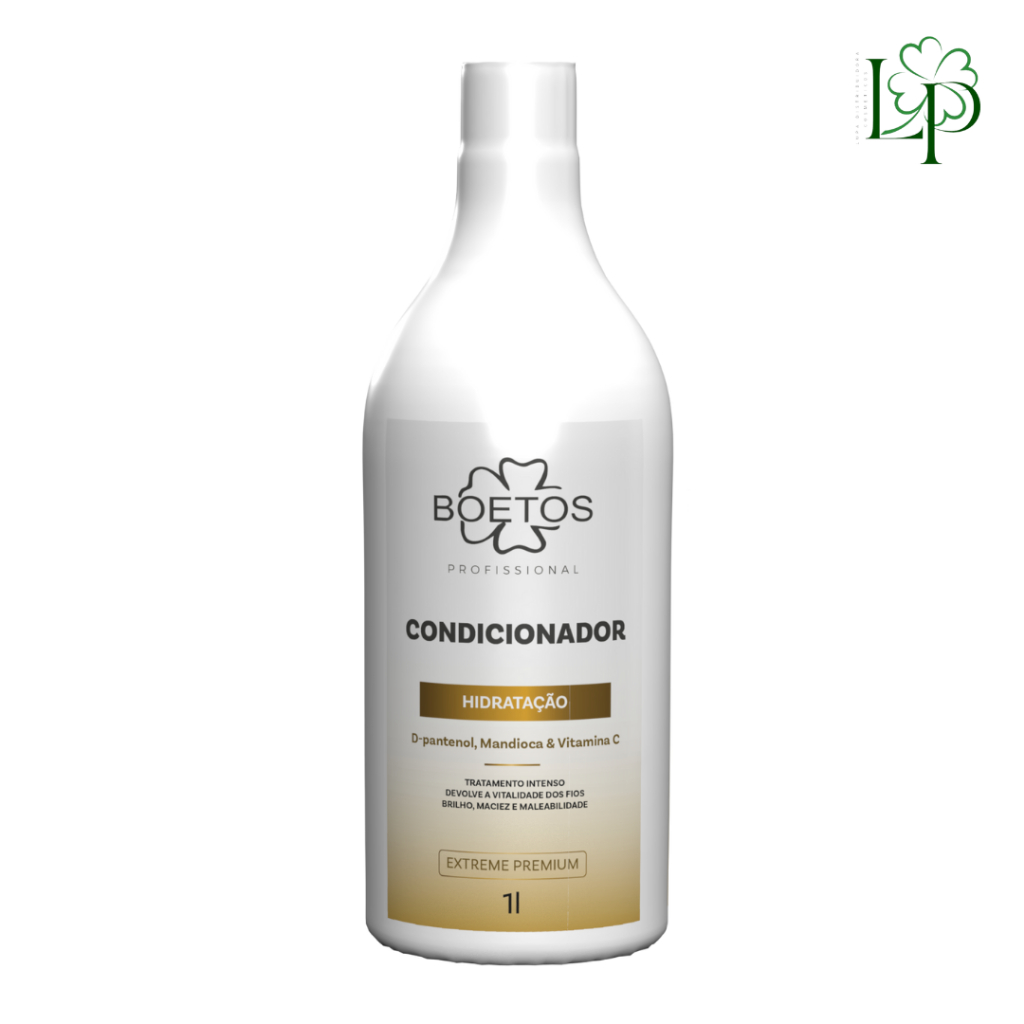 Condicionador Hidratação D'Pantenol, Mandioca e Vitamina C Boetos Profissional Premium 1L