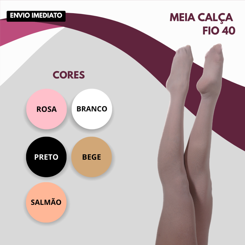 Meia Calça Infantil para Ballet Fio 40 – Conforto e Elegância