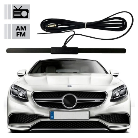 Antena Interna Som Radio Am Fm Para Carro Universal Recepção de Sinal Para-Brisa