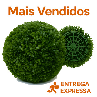 Kit 2 Buchinho Artificial 18 ou 23 Cm Verde Bola De Grama Topiaria em Oferta na Shopee