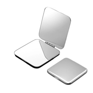 Mini Espelho de Bolsa de Inox - 2 Faces Dobrável - 6cm - Maquiagem - Bolso Necessaire - Lembrancinha