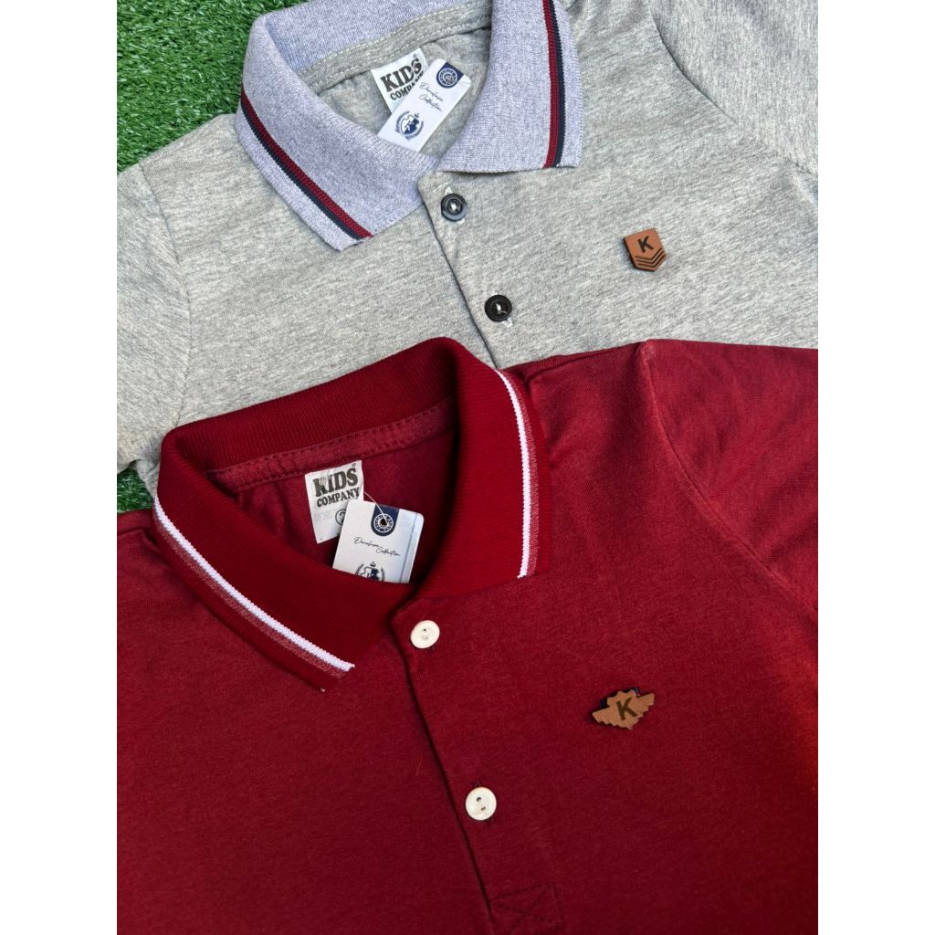 Kit 2 Camiseta e 1 Unidade Polo Infantil Para Menino de 1 a 14 Anos 100% Algodão