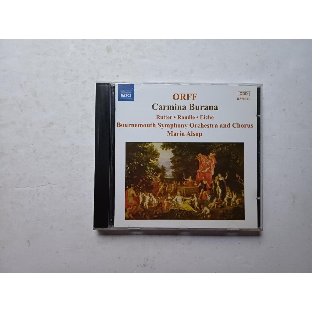 Cd Orff Carmina Burana - Rutter Randle Eiche - Bournemouth Symphony Orchestra and Chorus Marin Alsop