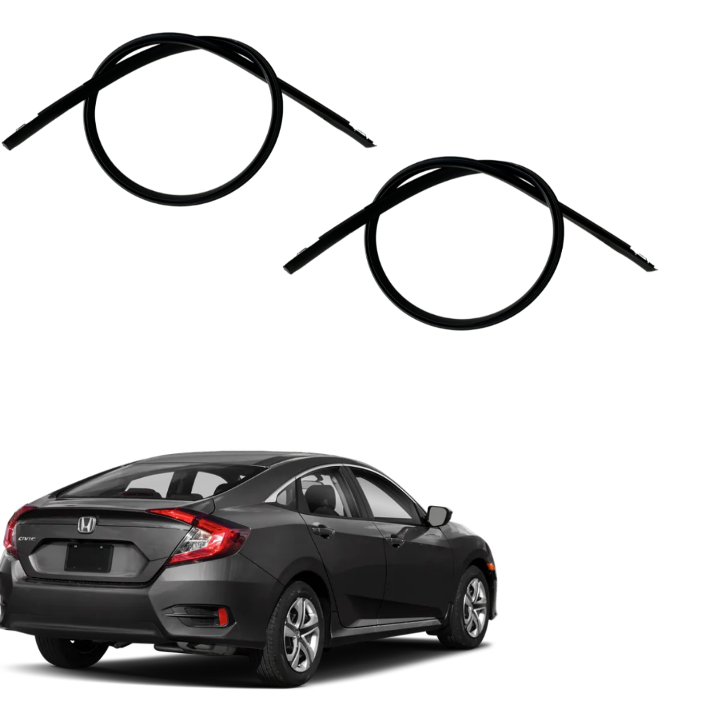 Par 2x Friso Teto Honda Civic G10 2017 2019 2018 2020 2021 Borracha Proteção Vedação Guarnição