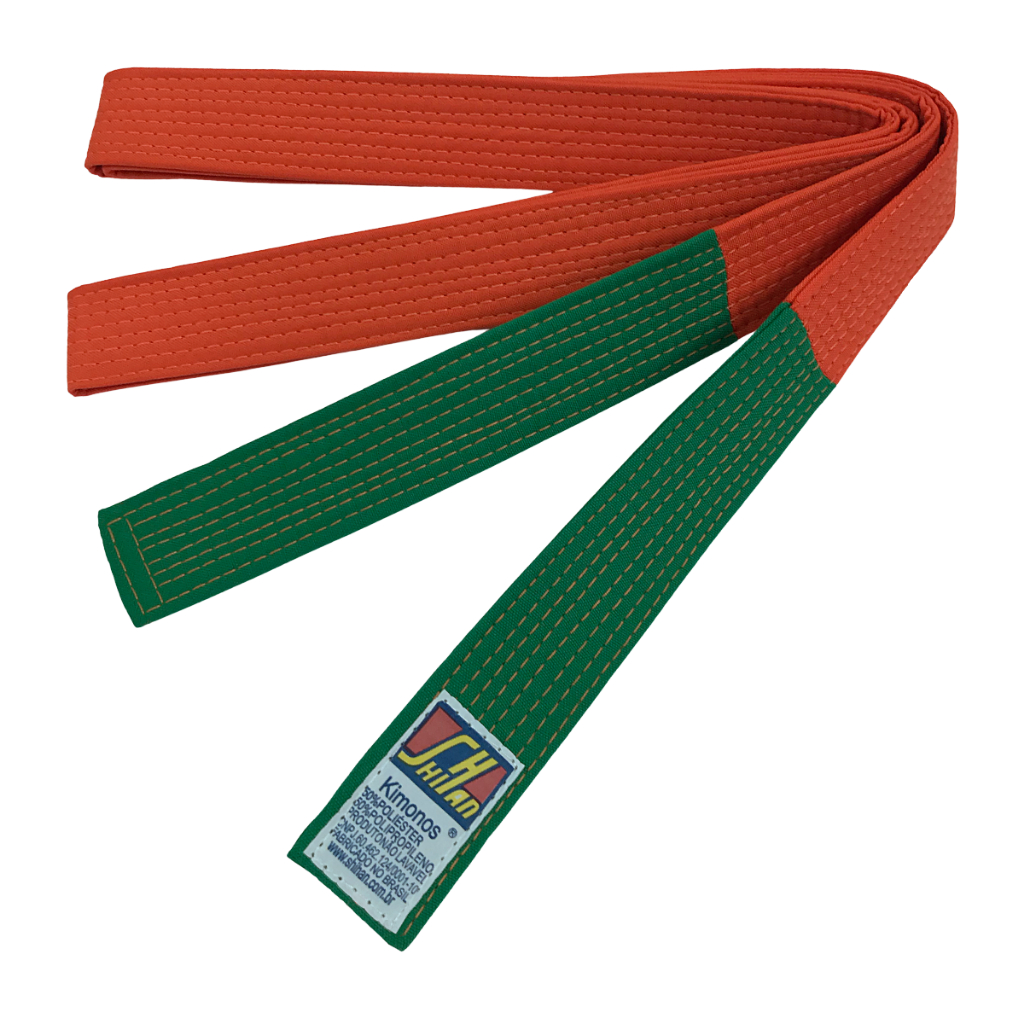 Faixa Laranja ponta Verde  Shihan