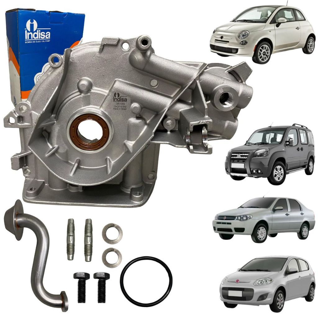 Bomba de óleo p/ Fiat Siena Palio Siena Doblo 500 Palio Weekend 1.0 1.3 1.4 Motor FIRE 2002 Até 2017 em Oferta na Shopee