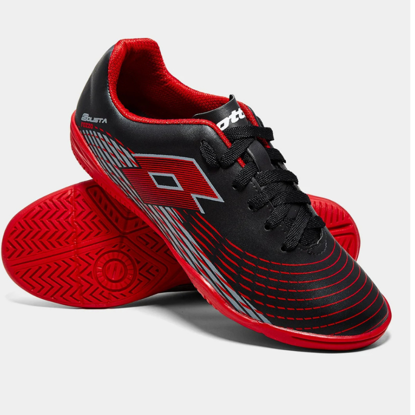 CHUTEIRA FUTEBOL FUTSAL/ SOCIETY QUADRA LOTTO ORIGINAL MODELO SOLISTA RAZZO PROMOÇÃO