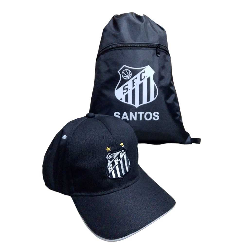 KIT BONÉ MAIS BOLSA DE ACADEMIA (SAQUINHO) DO SANTOS