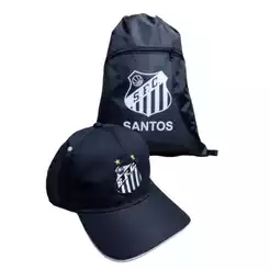 KIT BONÉ MAIS BOLSA DE ACADEMIA (SAQUINHO) DO SANTOS